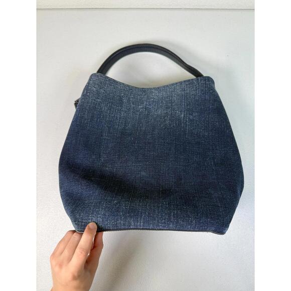 JW Anderson Blue Corner Bucket Bag with Stains - Picture 5 of 8